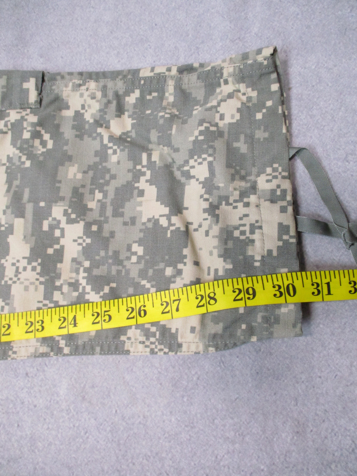 UNICOR USGI ACU-A UCP combat cargo pants, 31 Regular, camouflage uniform trousers front view