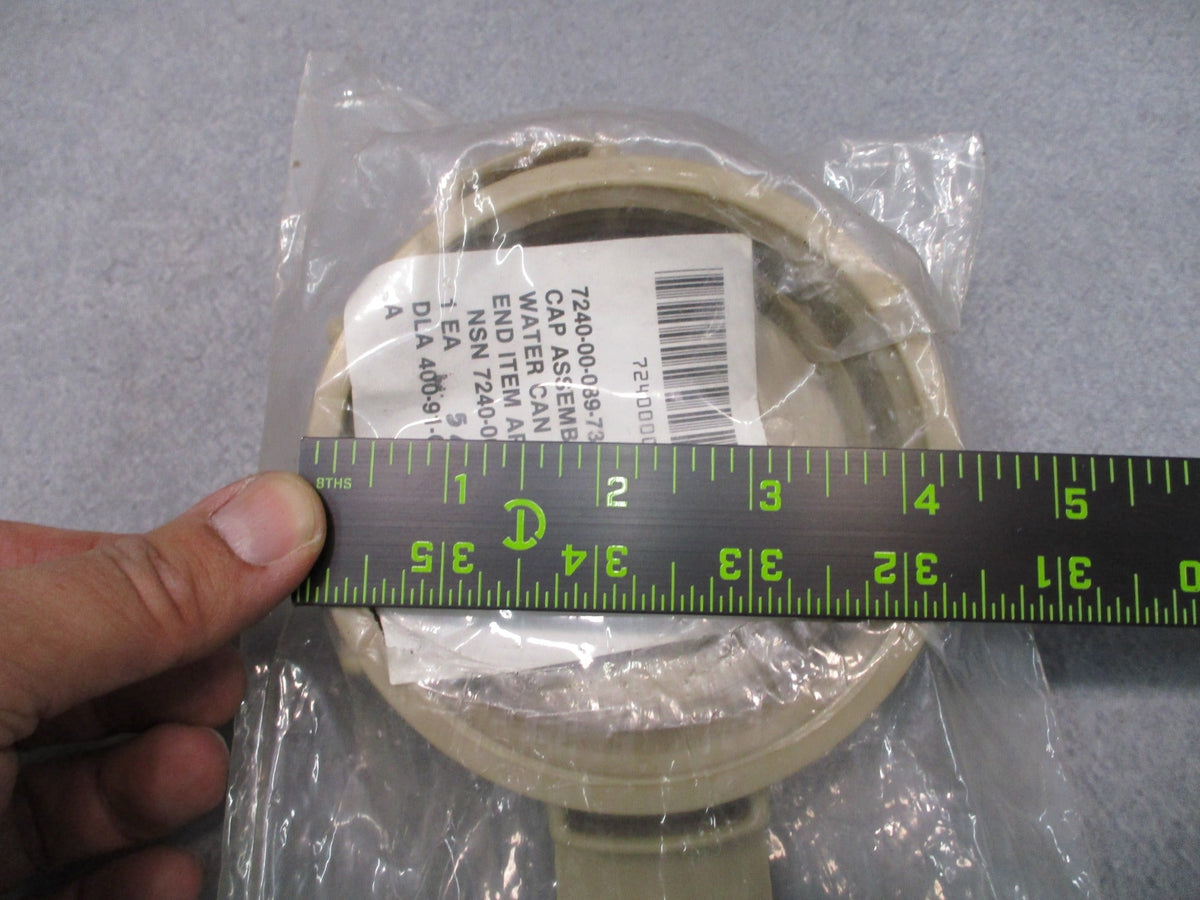 USGI Military 5 Gal Water Can Cap Assembly Desert Tan NSN 7240-00-089-7312 NOS