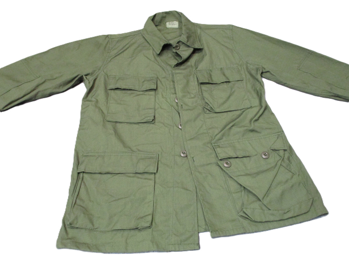 Ladiga Sportswear OD Green Ripstop BDU Shirt Jacket X-Small Regular Cotton - Centex Military Gear