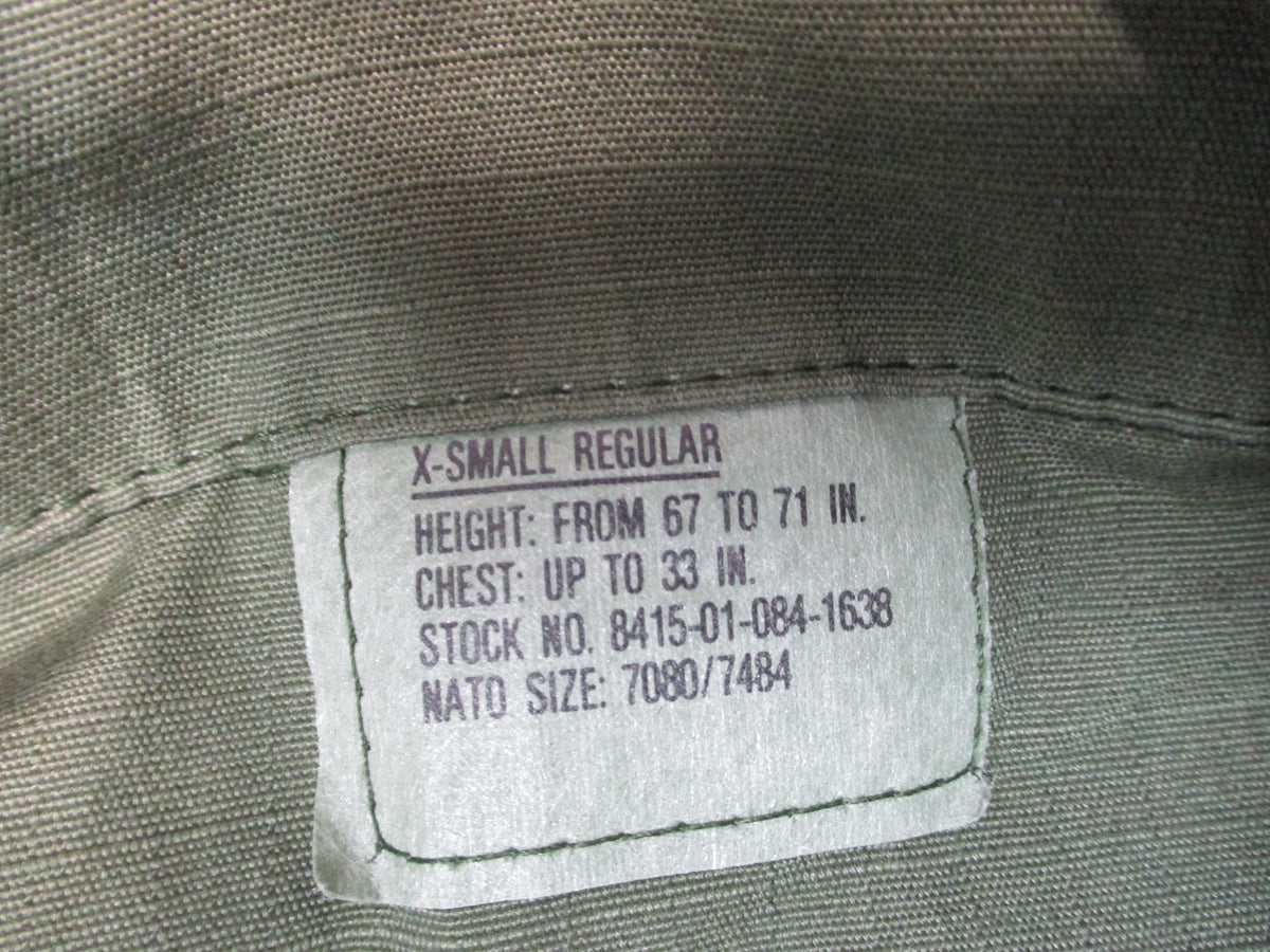Ladiga Sportswear OD Green Ripstop BDU Shirt Jacket X-Small Regular Cotton - Centex Military Gear