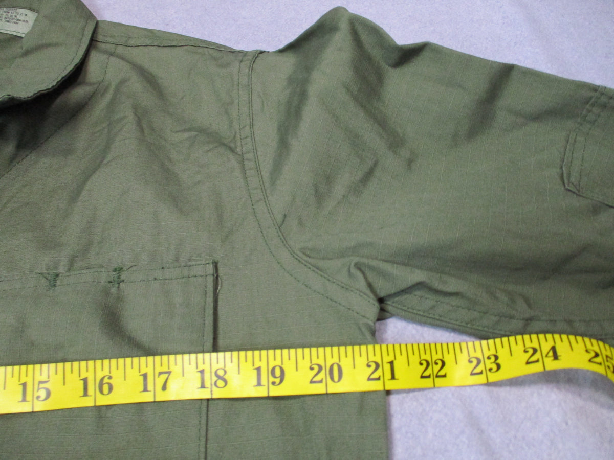 Ladiga Sportswear OD Green Ripstop BDU Shirt Jacket X-Small Regular Cotton - Centex Military Gear