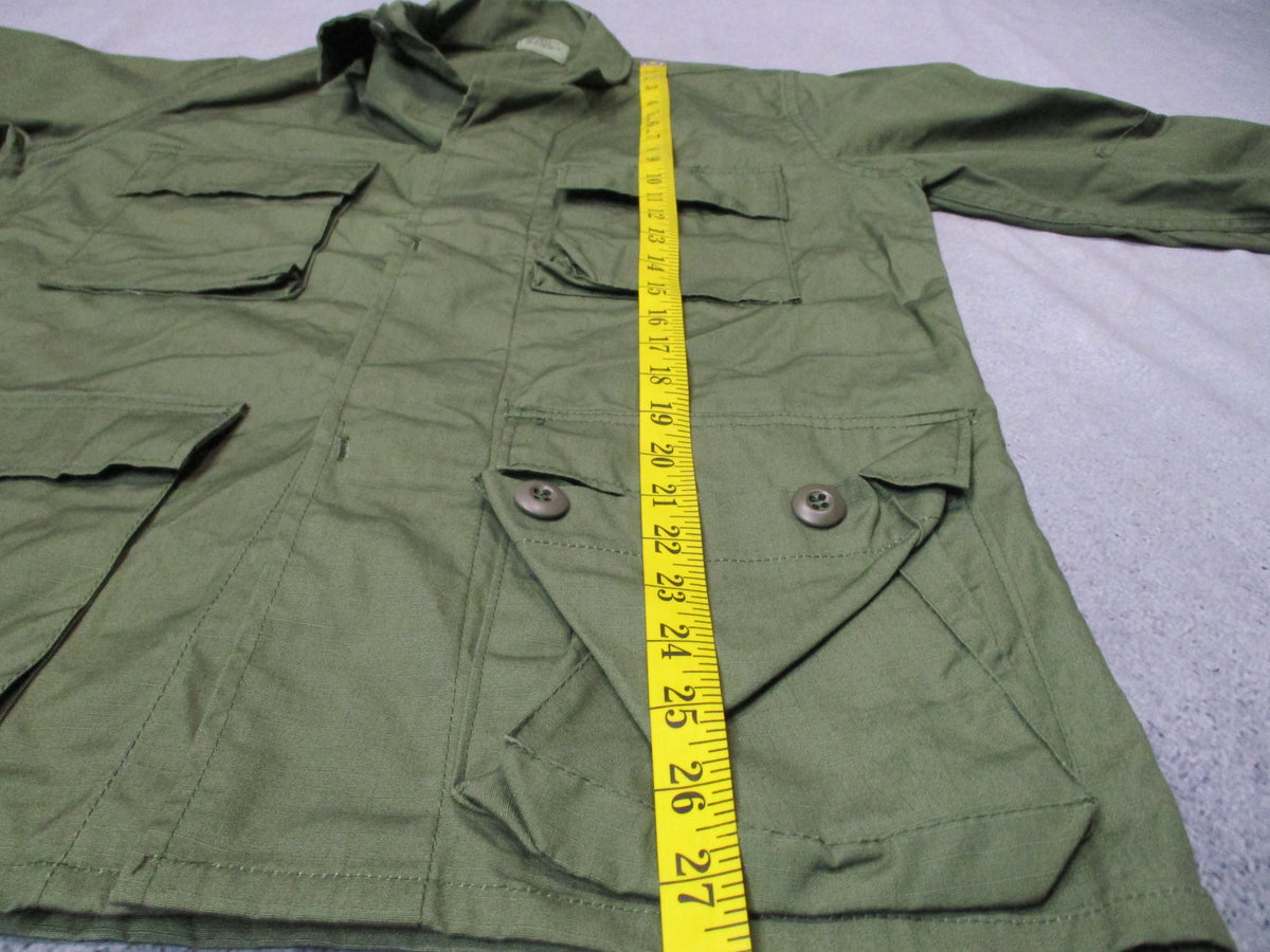 Ladiga Sportswear OD Green Ripstop BDU Shirt Jacket X-Small Regular Cotton - Centex Military Gear