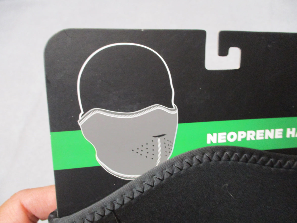 ZAN Headgear black neoprene half face mask, one size, WNFM114H
